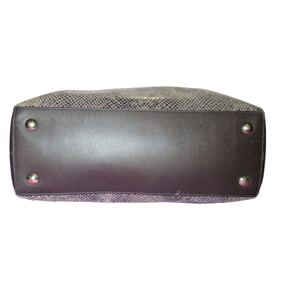 Coach 2014 Colette Brown Gray Exotic Python Graph… - image 5